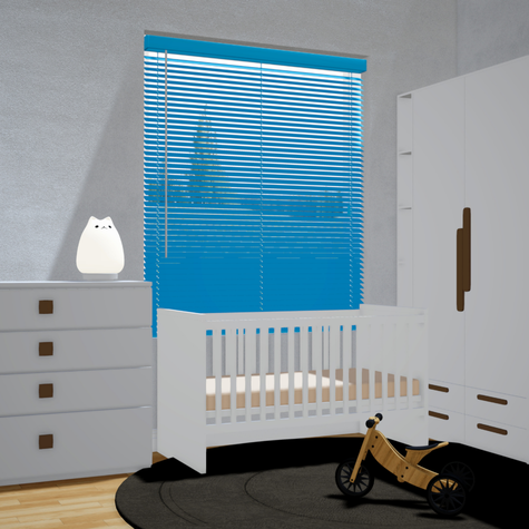 Aluminium jaloezie 25mm - Blauw