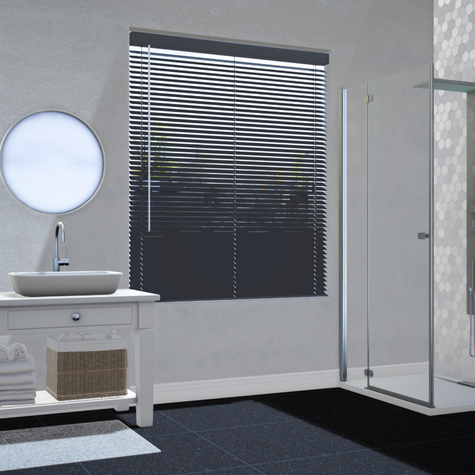 Aluminium jaloezie 25mm - Donkergrijs