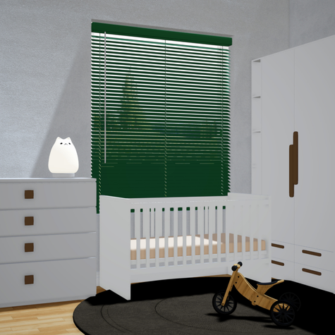 Aluminium jaloezie 25mm - Donkergroen