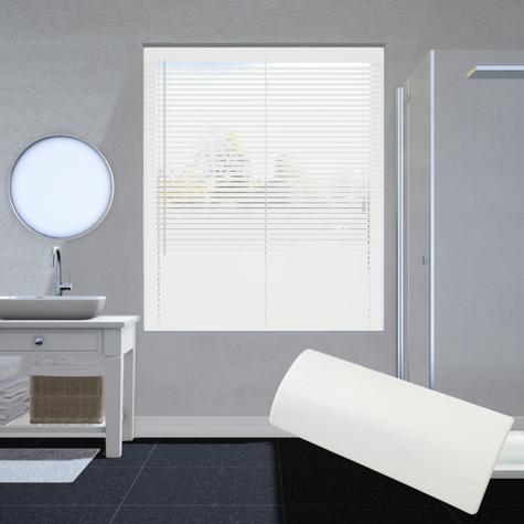 Aluminium jaloezie 25mm - Glans wit