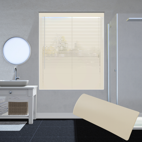 Aluminium jaloezie 25mm - Ivoor