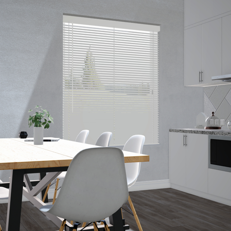 Aluminium jaloezie 25mm - Lichtgrijs