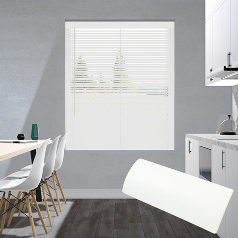 Aluminium jaloezie 25mm - Mat wit