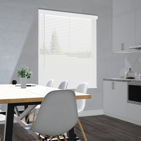 Aluminium jaloezie 25mm - Mat wit