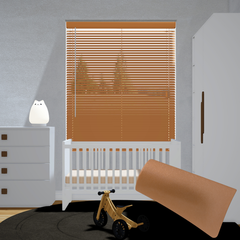 Aluminium jaloezie 25mm - Metallic brons