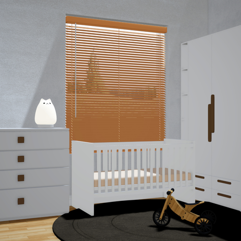 Aluminium jaloezie 25mm - Metallic brons