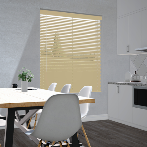 Aluminium jaloezie 25mm - Metallic goud