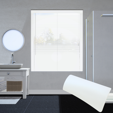 Aluminium jaloezie 25mm - Metallic wit