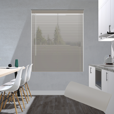 Aluminium jaloezie 25mm - Oud grijs