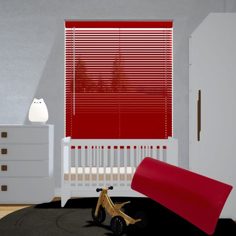 Aluminium jaloezie 25mm - Rood