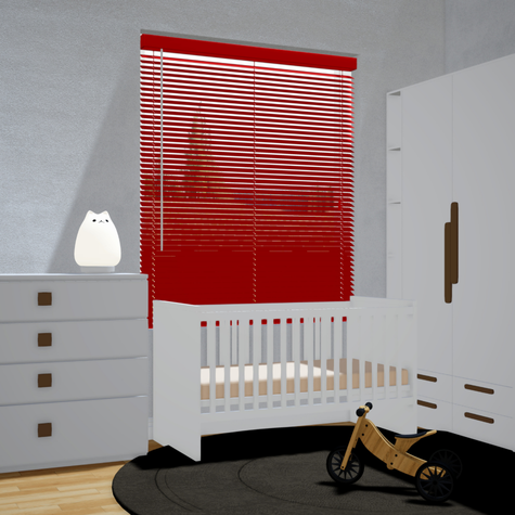 Aluminium jaloezie 25mm - Rood