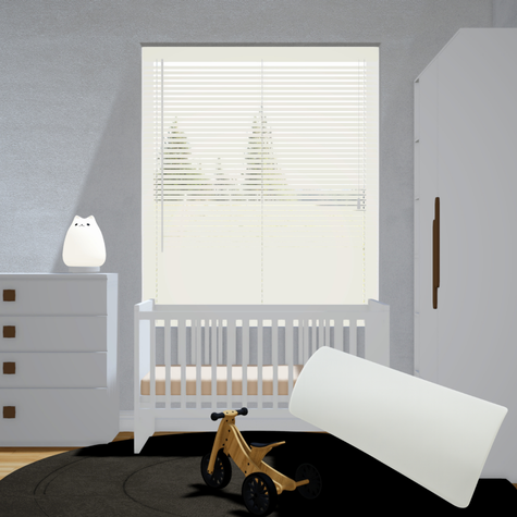 Aluminium jaloezie 25mm - Roomwit