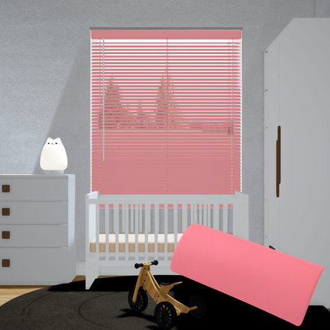 Aluminium jaloezie 25mm - Roze