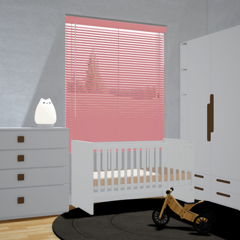 Aluminium jaloezie 25mm - Roze