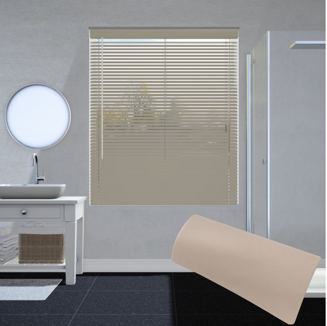 Aluminium jaloezie 25mm - Taupe grijs