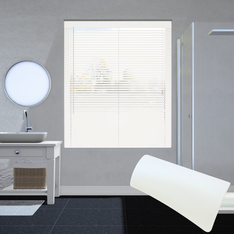 Aluminium jaloezie 25mm - Warm wit