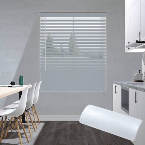 Aluminium jaloezie 25mm - Zilver