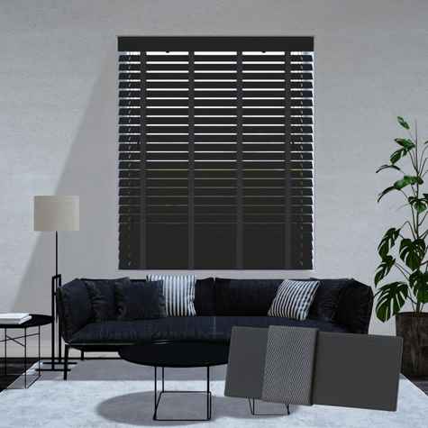 Bamboe jaloezie - Antraciet