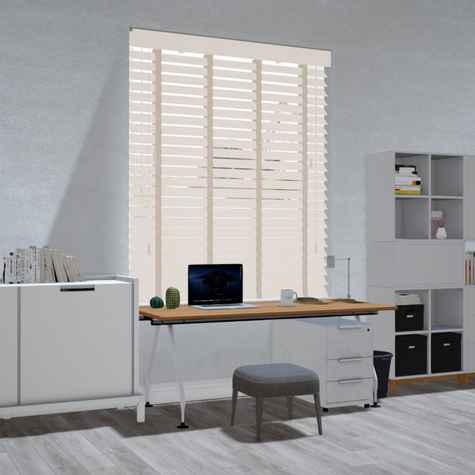 Bamboe jaloezie - Crème