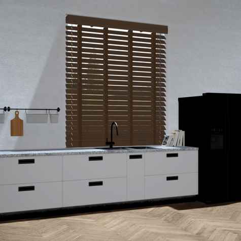 Bamboe jaloezie - Donkerbruin