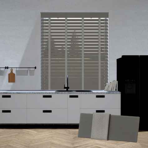 Bamboe jaloezie - Donkergrijs