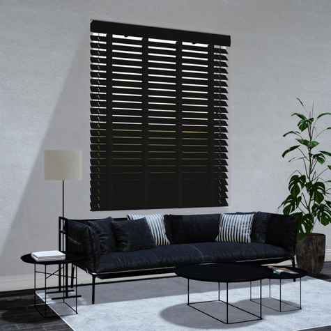 Bamboe jaloezie - Zwart
