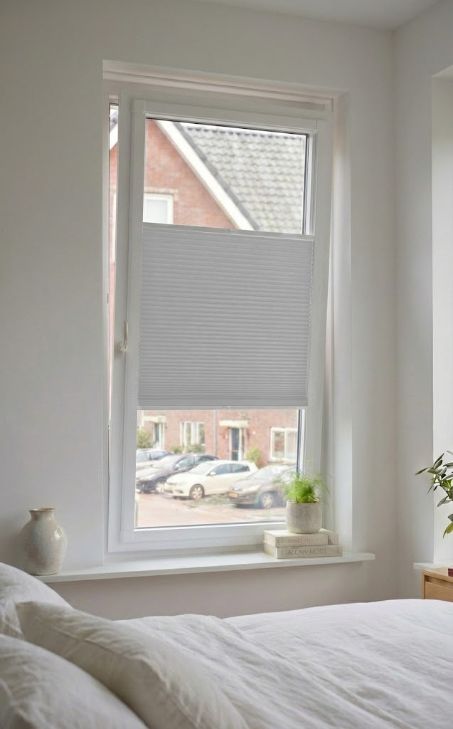 Easy Click Plisségordijn verduisterend - Dense wit