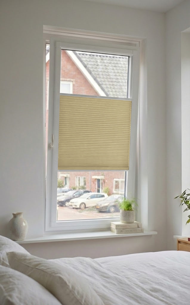 Easy Click Plisségordijn verduisterend - Double beige