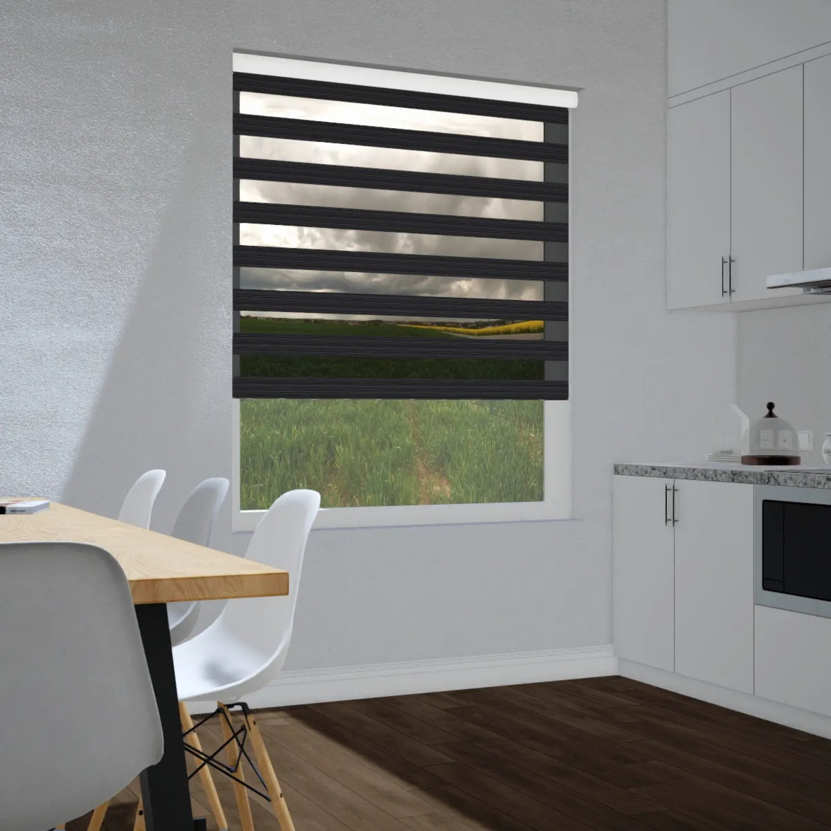 Duo rolgordijn lichtdoorlatend - Classic donkergrijs