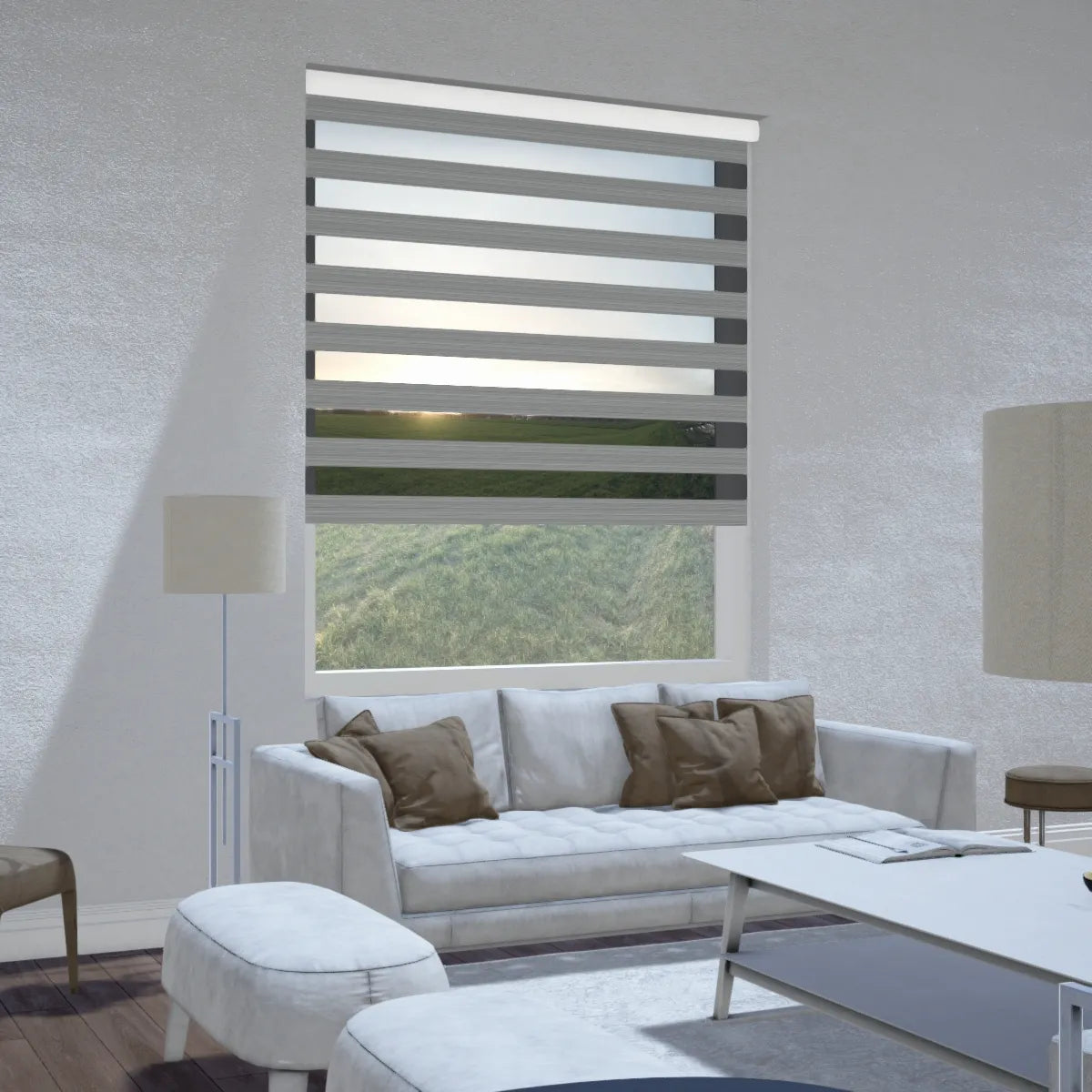 Duo rolgordijn lichtdoorlatend - Classic grijs