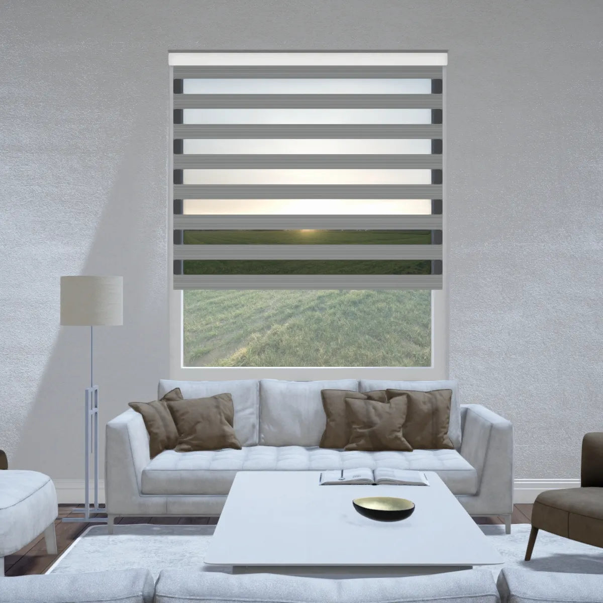 Duo rolgordijn lichtdoorlatend - Classic grijs