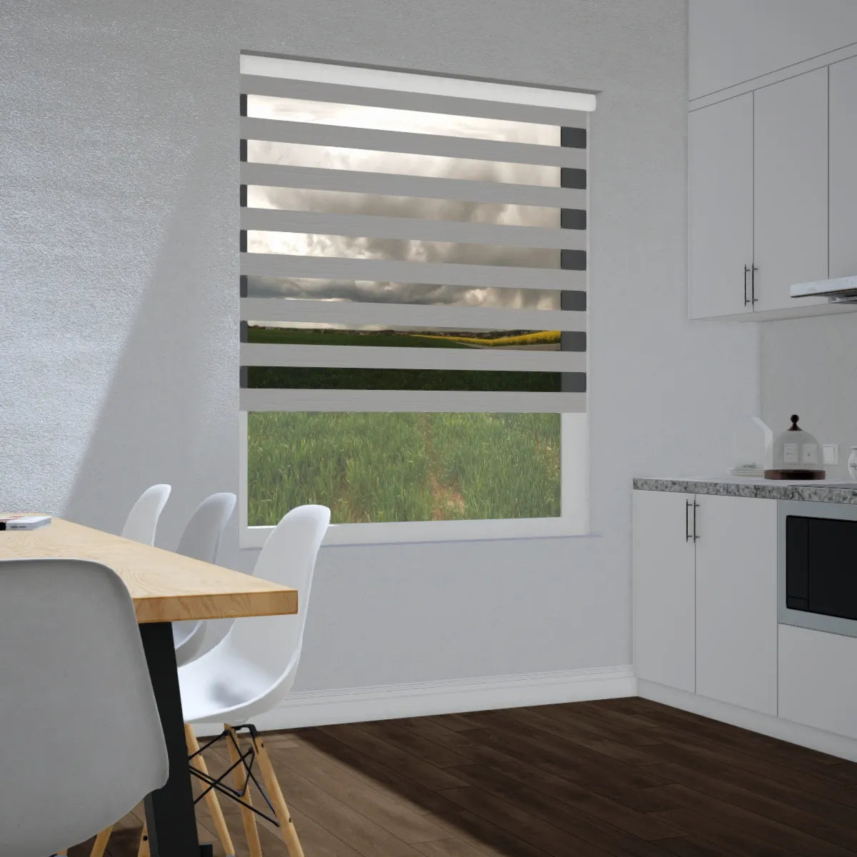 Duo rolgordijn lichtdoorlatend - Core lichtgrijs