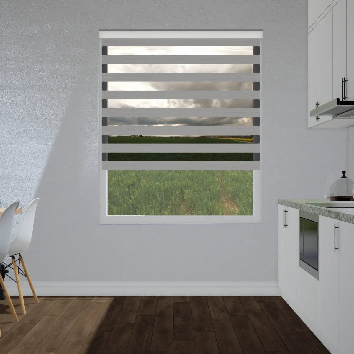 Duo rolgordijn lichtdoorlatend - Core lichtgrijs