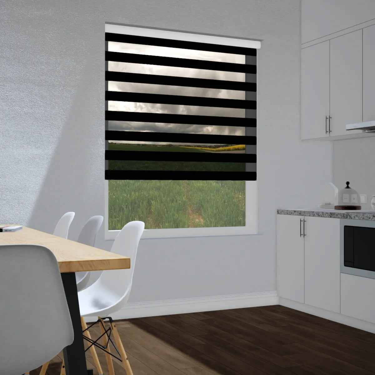 Duo rolgordijn verduisterend - Luxury zwart