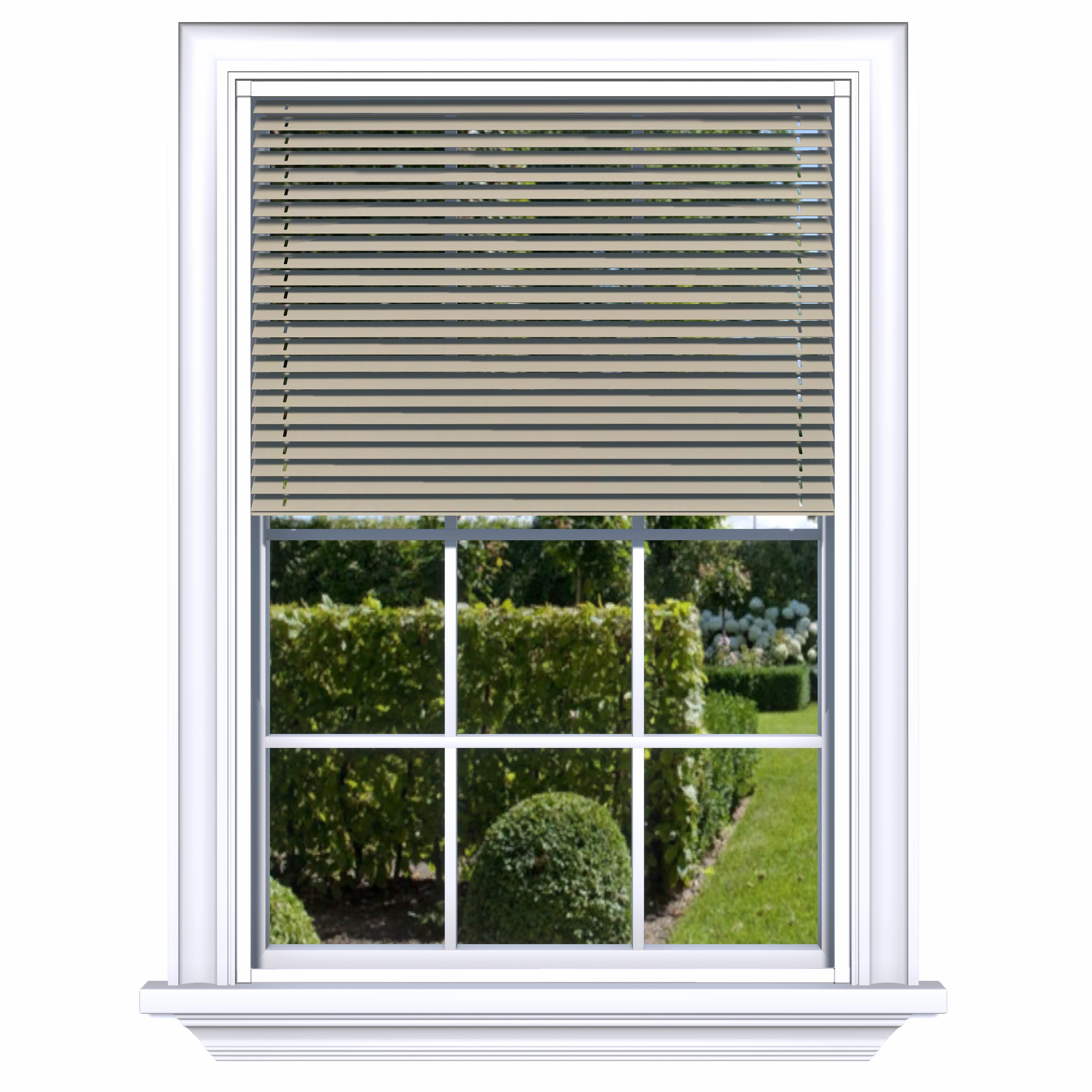 Easy Click Aluminium jaloezie - Geborsteld crème