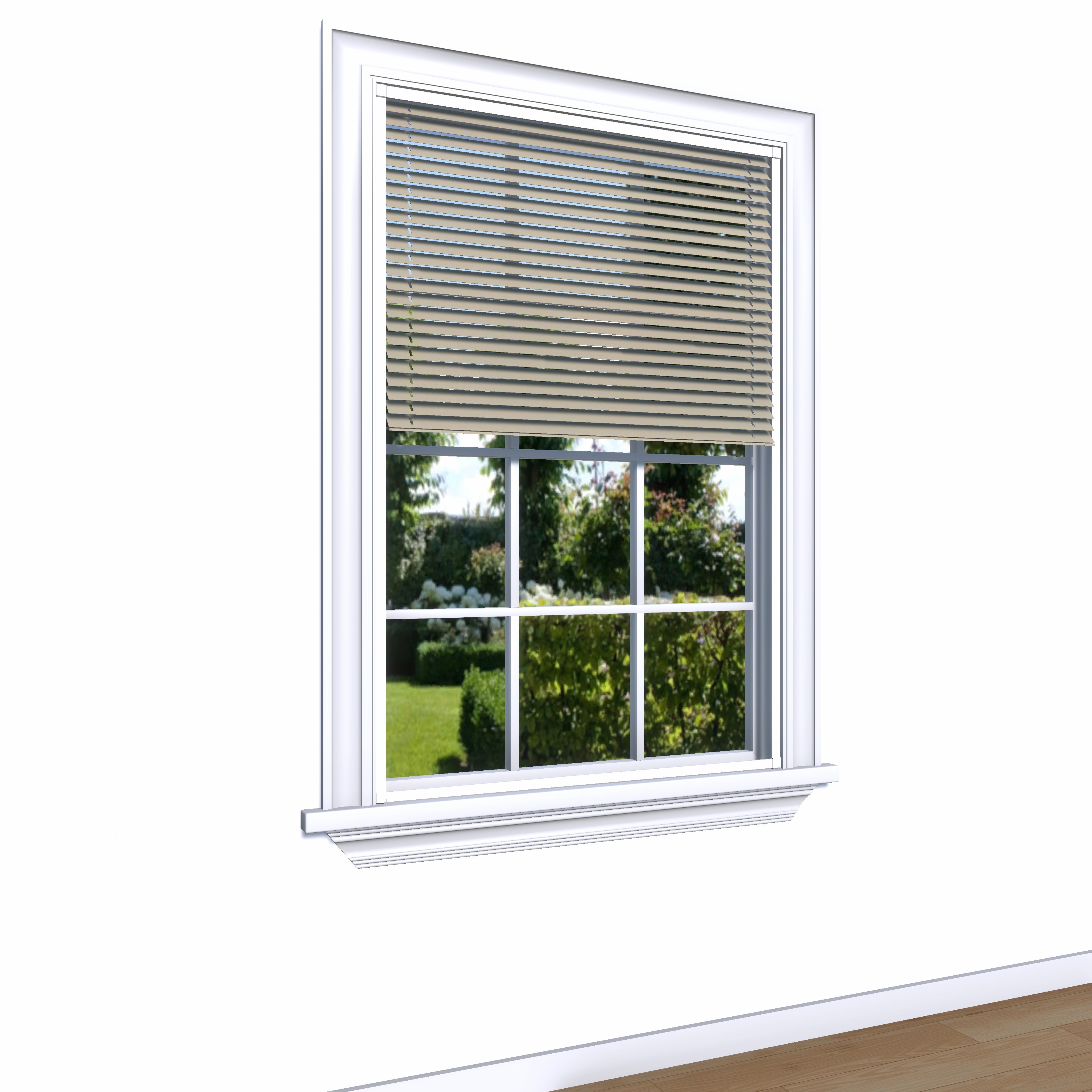 Easy Click Aluminium jaloezie - Geborsteld crème