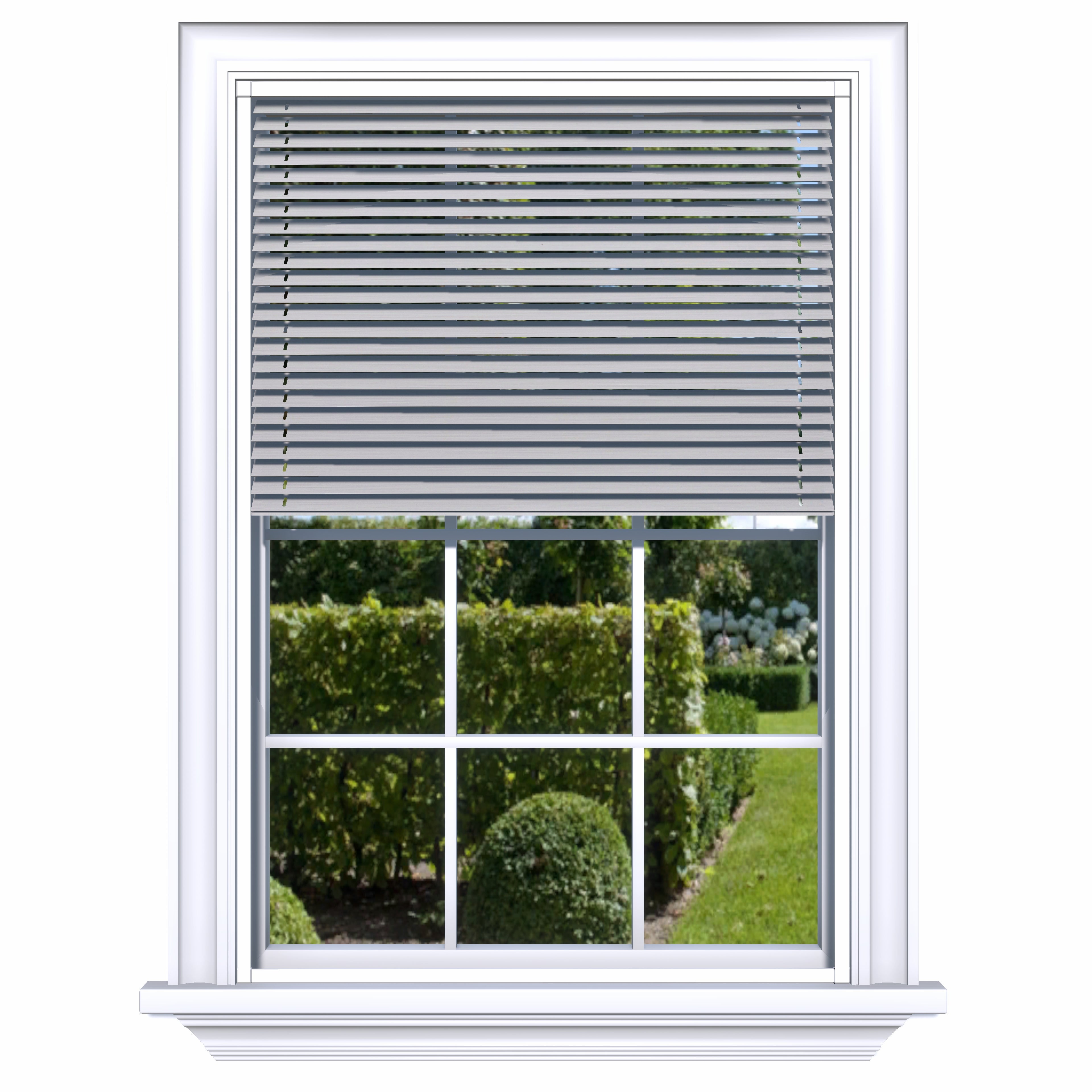 Easy Click Aluminium jaloezie - Geborsteld wit