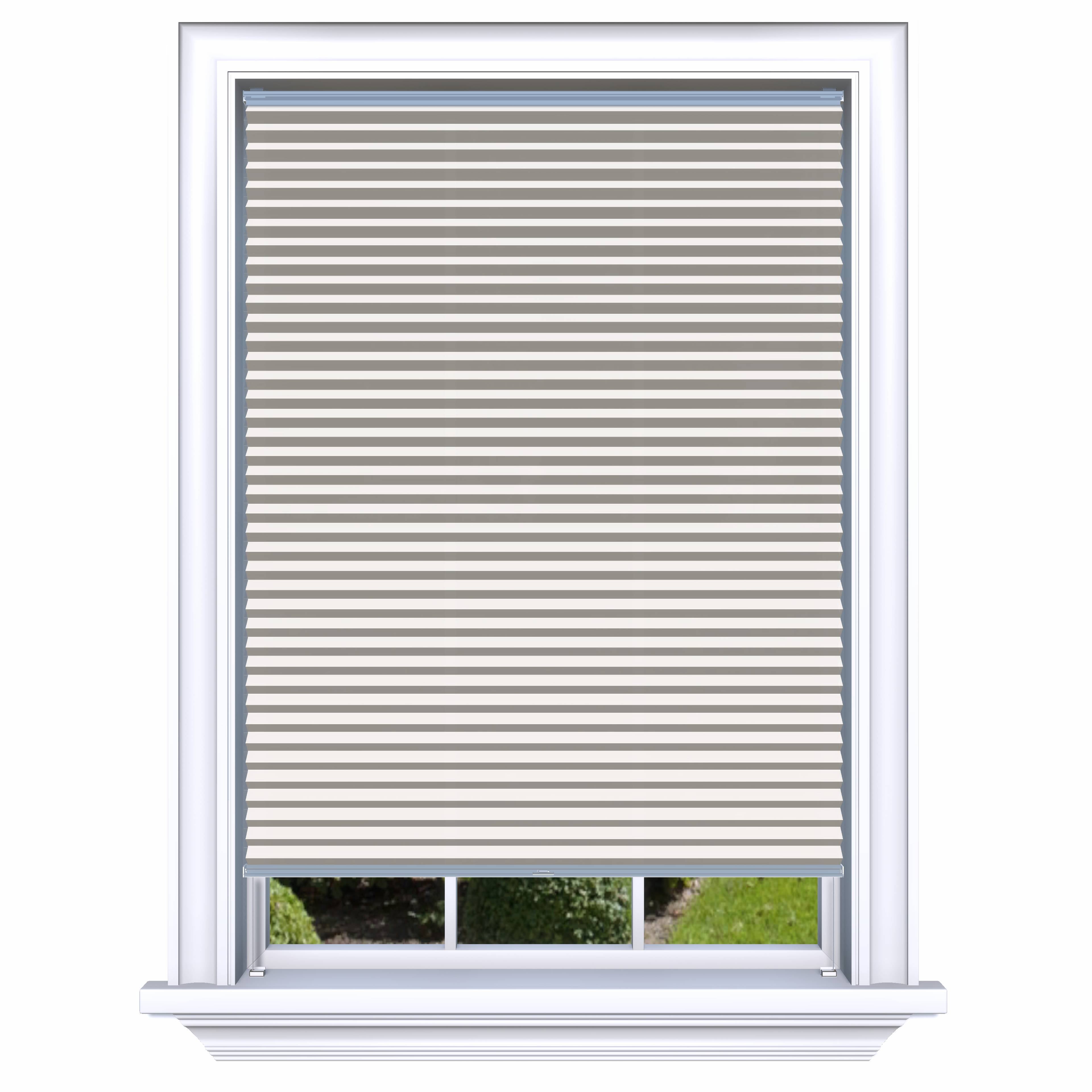 Easy Click Honingraat Plisségordijn lichtdoorlatend - Double licht beige