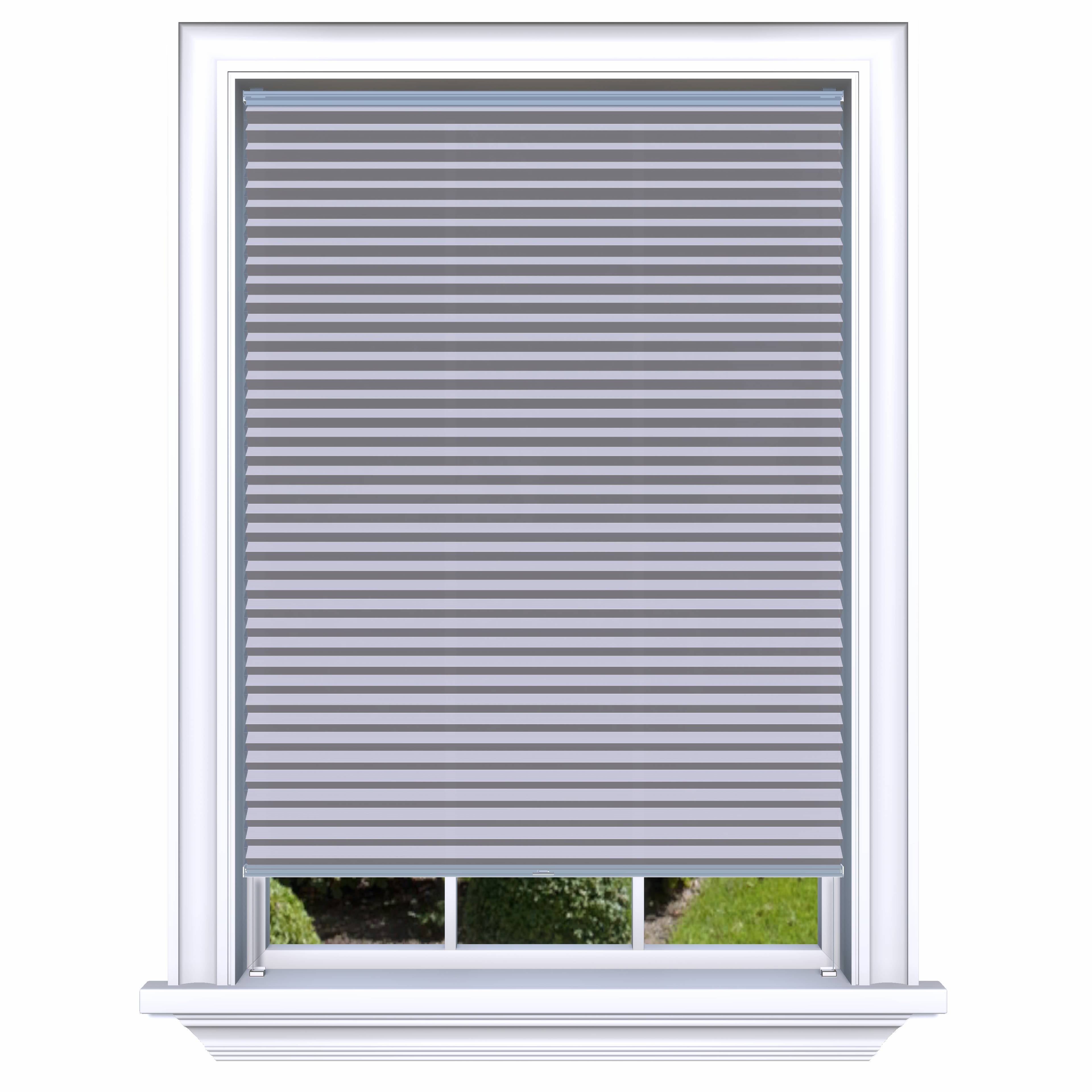 Easy Click Honingraat Plisségordijn lichtdoorlatend - Double licht grijs