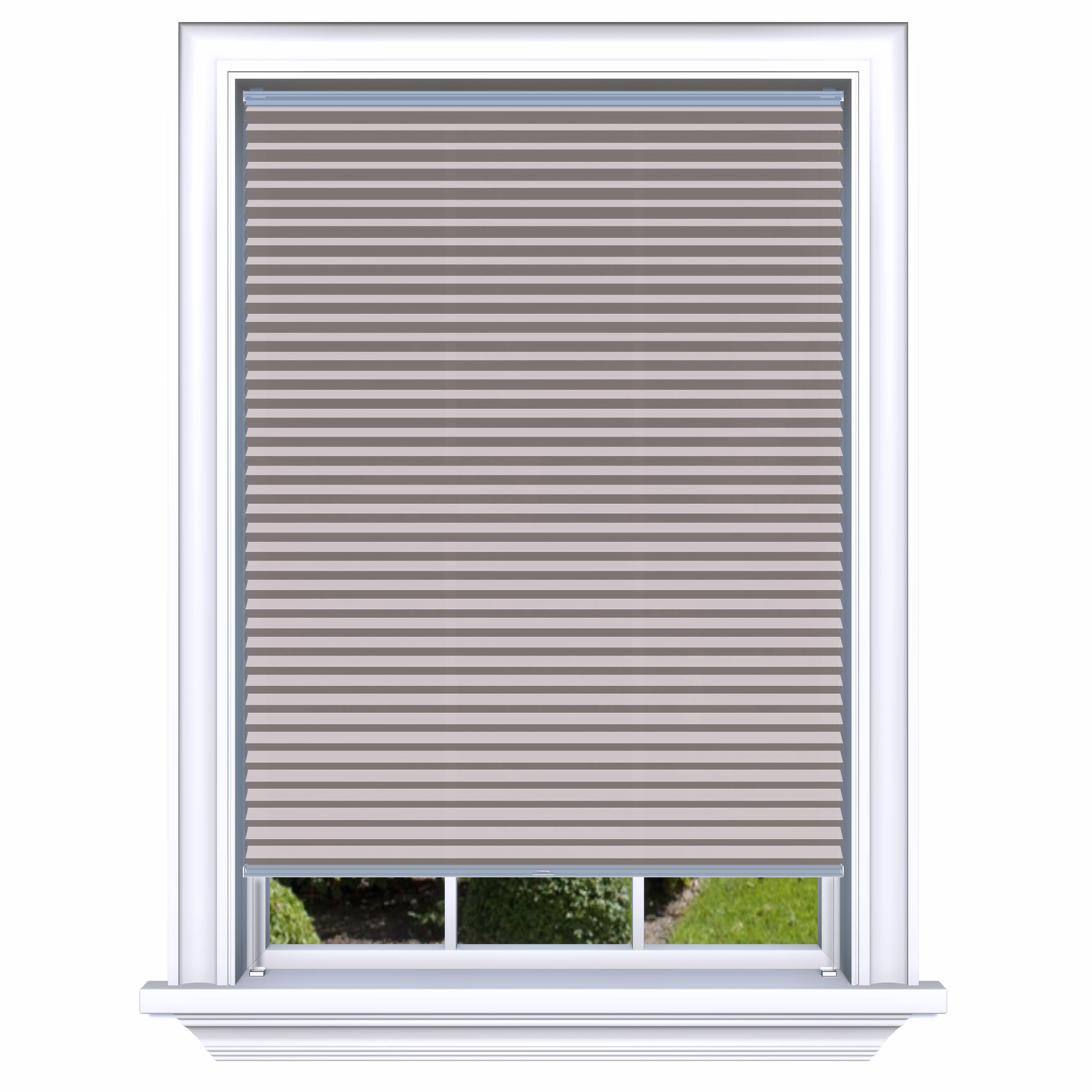 Easy Click Honingraat Plisségordijn lichtdoorlatend - Double taupe bruin