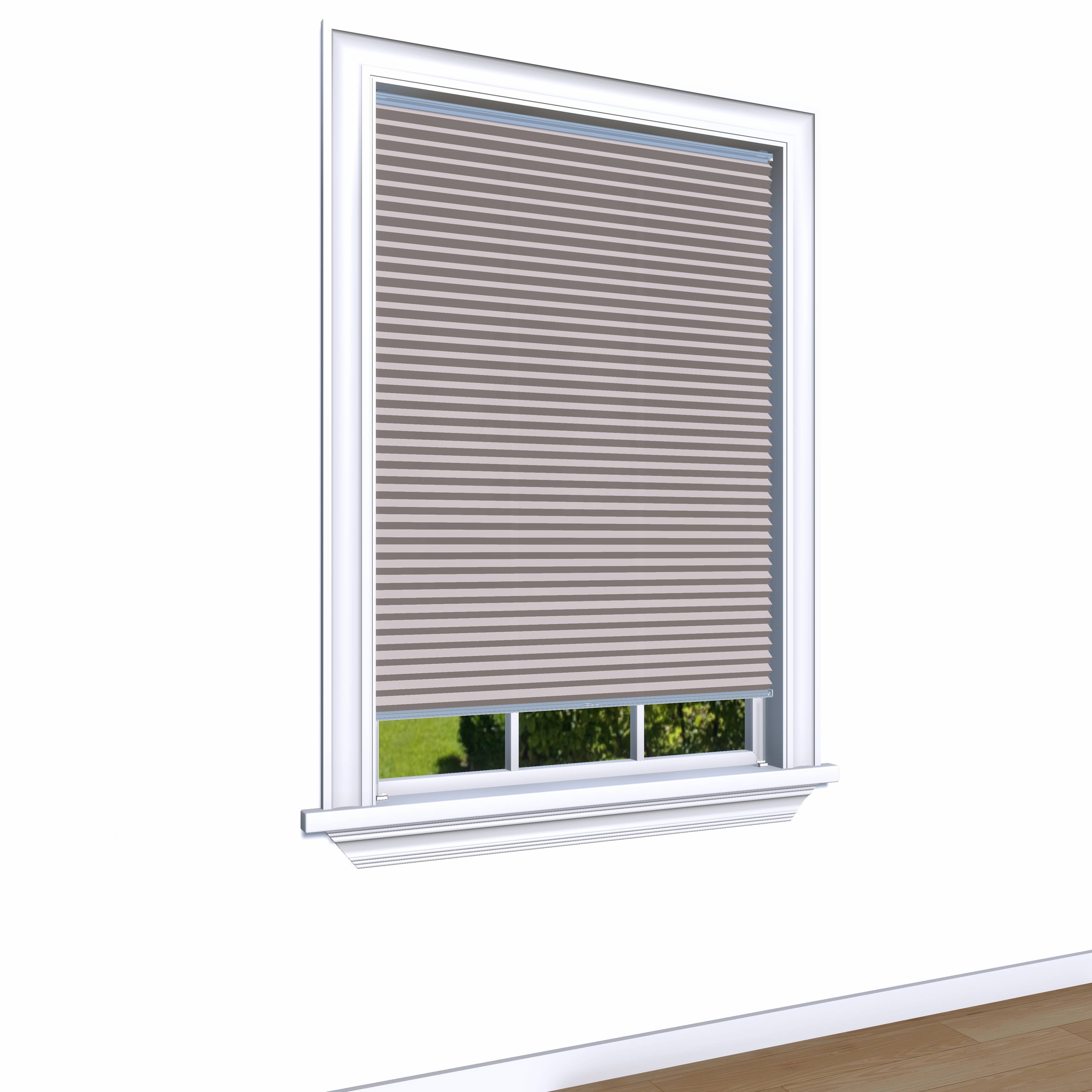 Easy Click Honingraat Plisségordijn lichtdoorlatend - Double taupe bruin