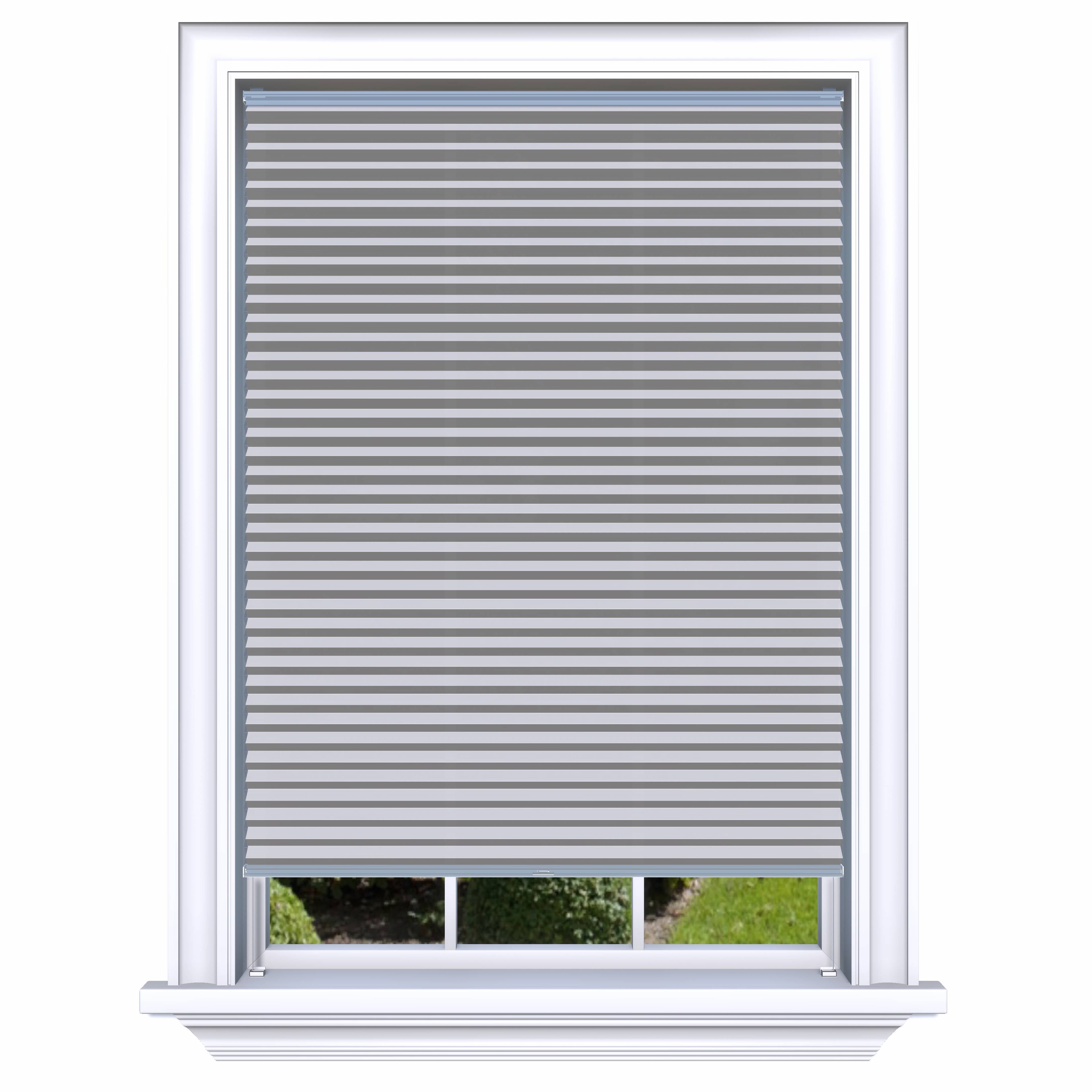 Easy Click Honingraat Plisségordijn lichtdoorlatend - Double taupe grijs