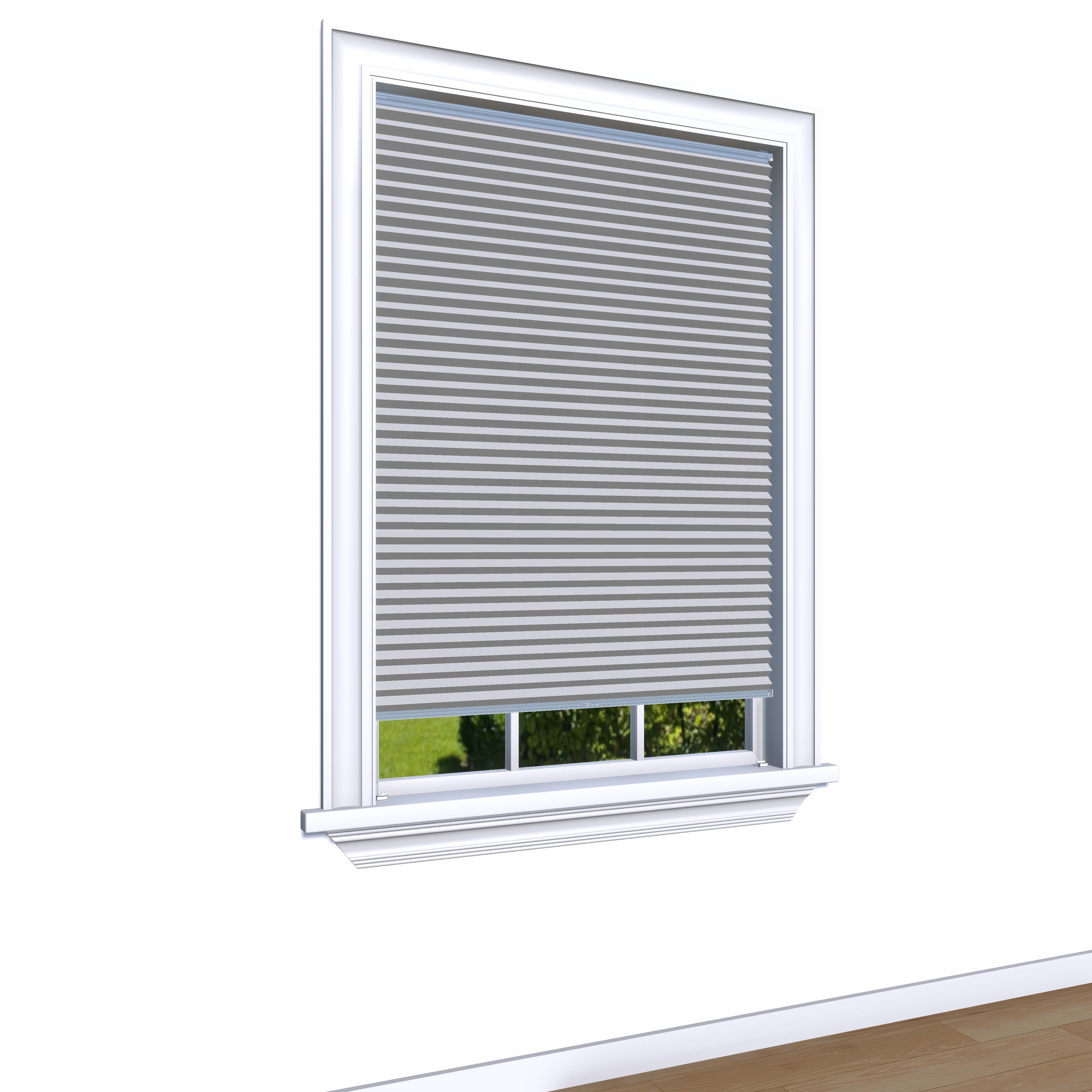 Easy Click Honingraat Plisségordijn lichtdoorlatend - Double taupe grijs