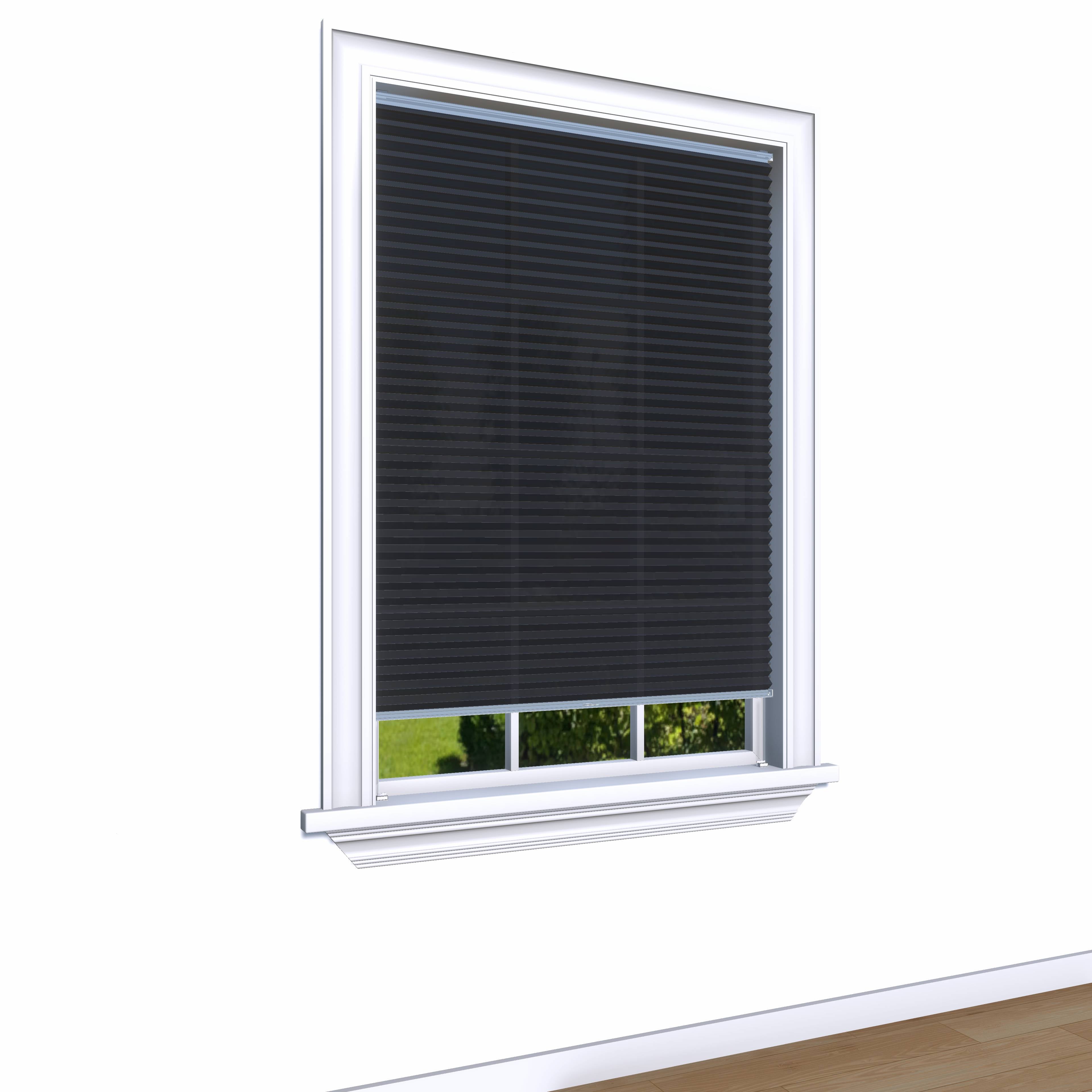 Easy Click Honingraat Plisségordijn lichtdoorlatend - Double zwart