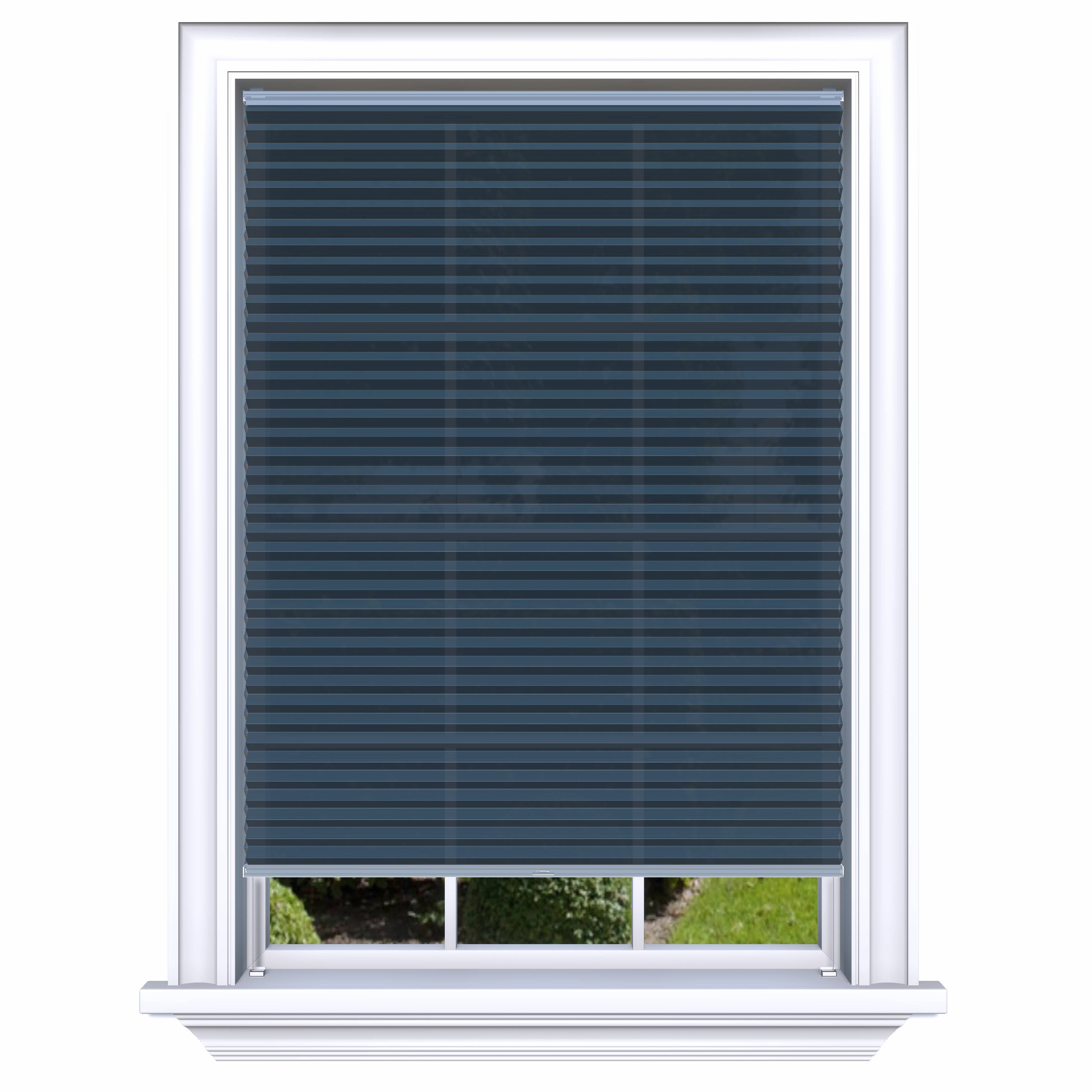 Easy Click Honingraat Plisségordijn lichtdoorlatend - Luxury blauw