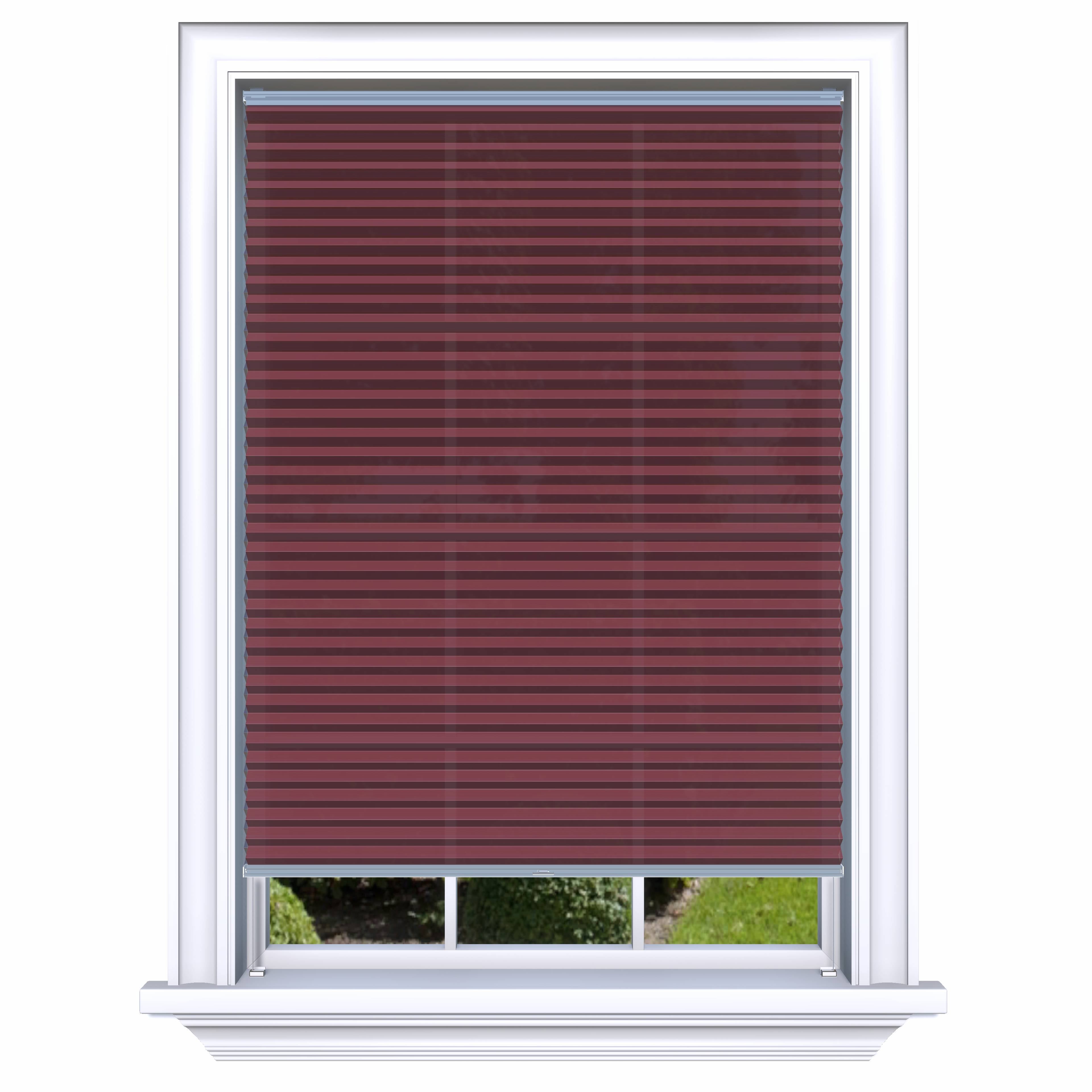 Easy Click Honingraat Plisségordijn lichtdoorlatend - Luxury rood