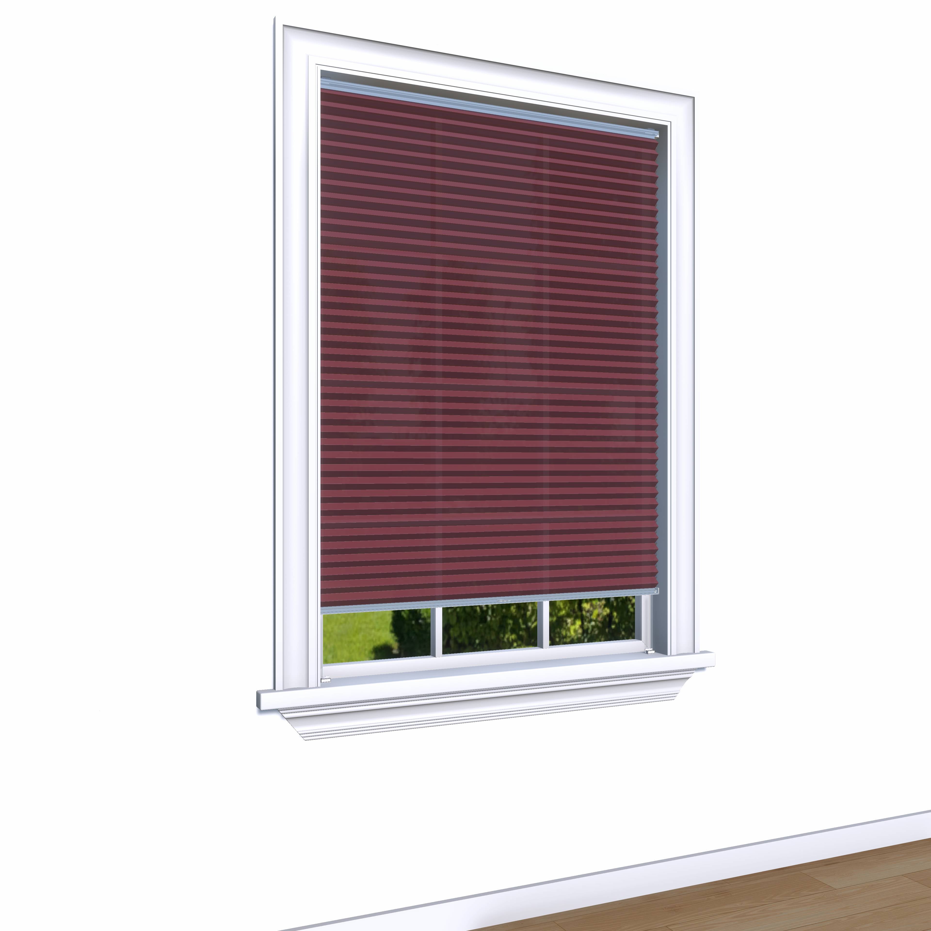 Easy Click Honingraat Plisségordijn lichtdoorlatend - Luxury rood