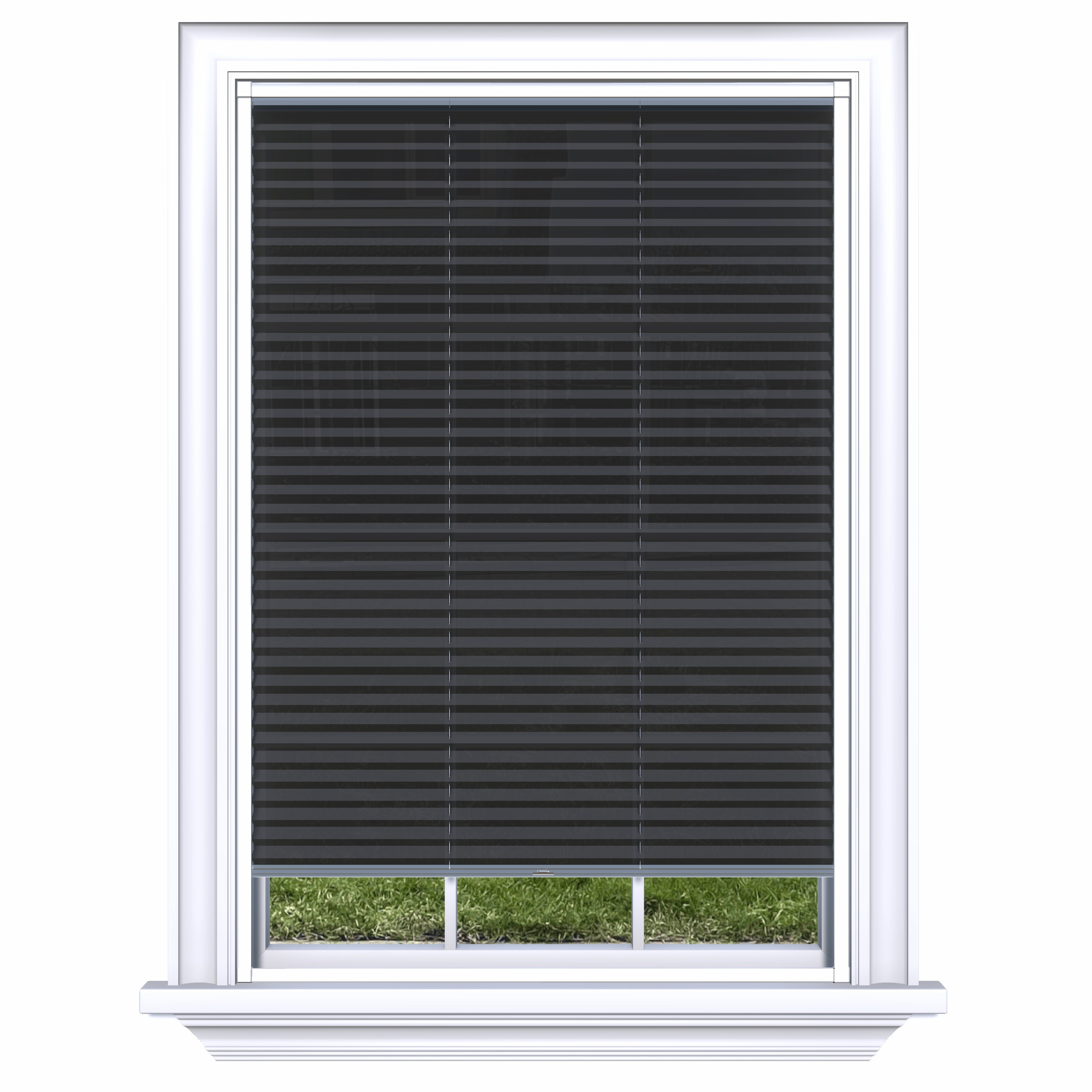 Easy Click Honingraat Plisségordijn lichtdoorlatend - Pure antraciet