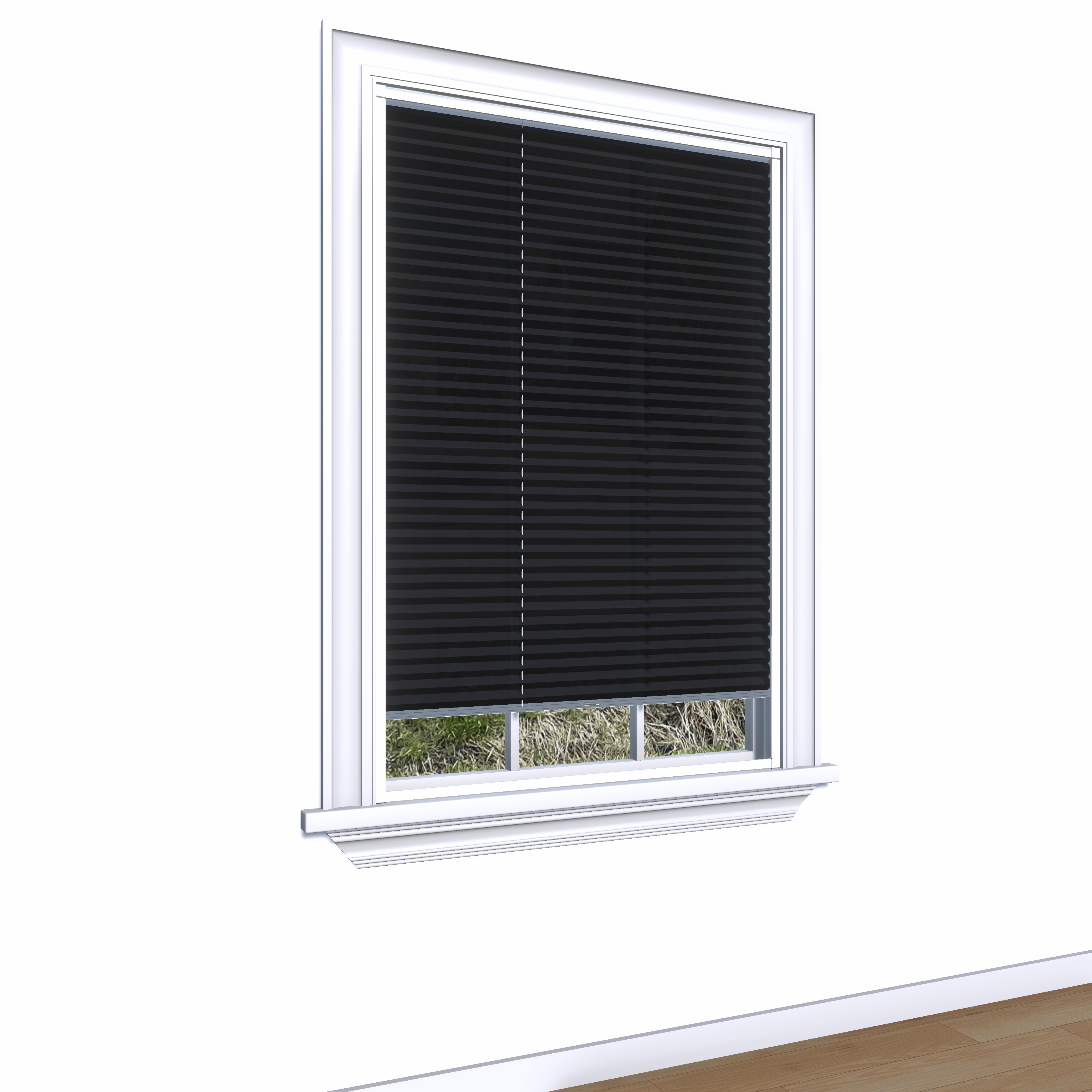 Easy Click Honingraat Plisségordijn verduisterend - Spark zwart