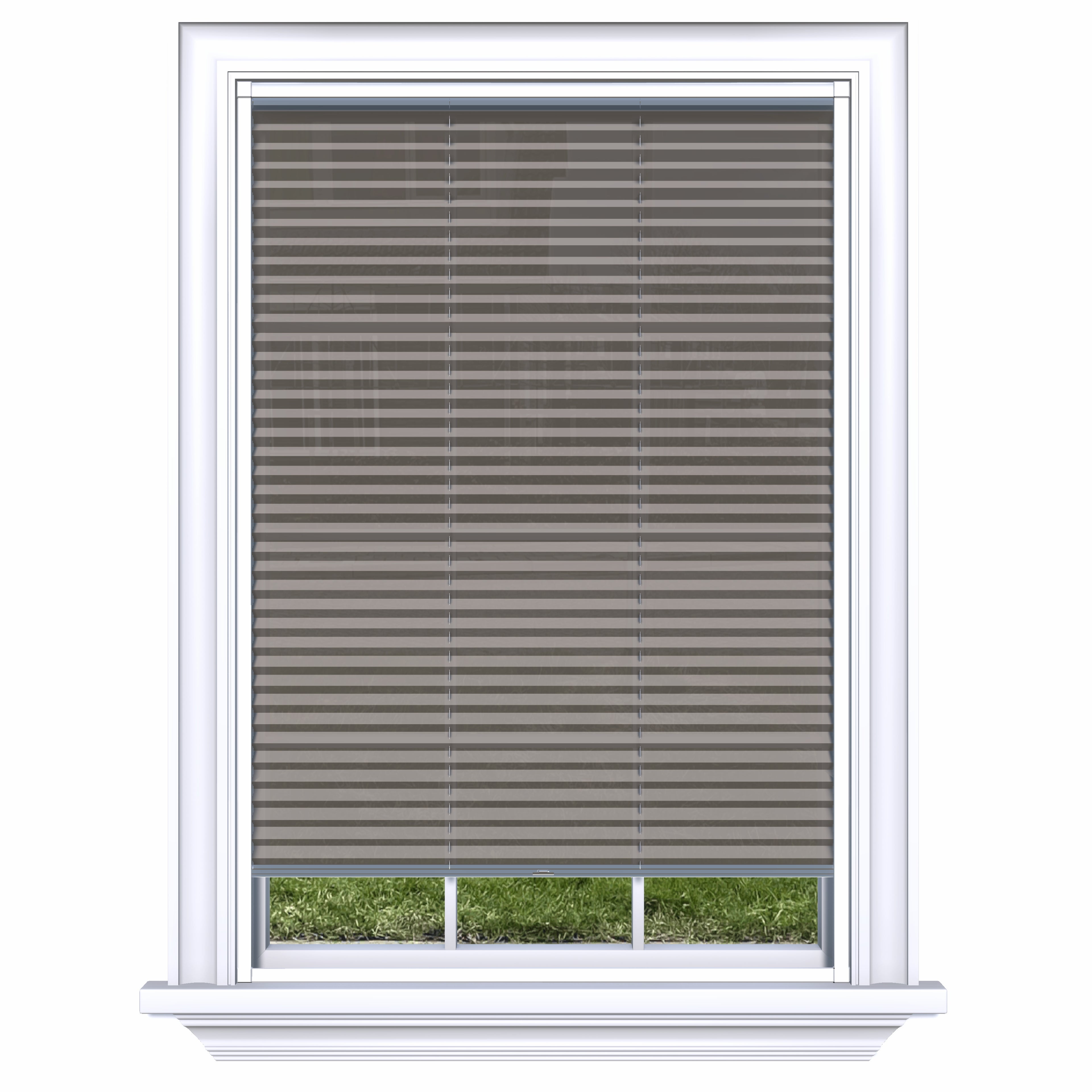 Easy Click Honingraat Plisségordijn lichtdoorlatend - Aqua bruin